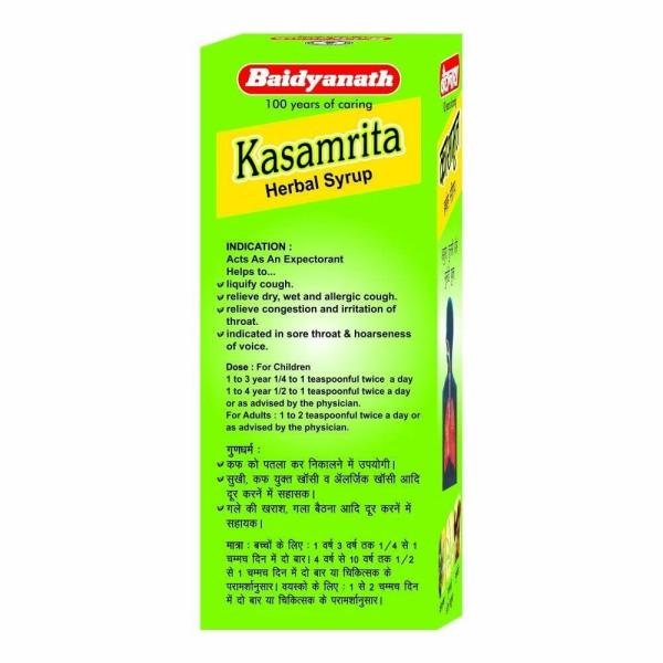 Baidyanath Kasamrita Herbal Syrup 100 ml - Ayurvedic Juices