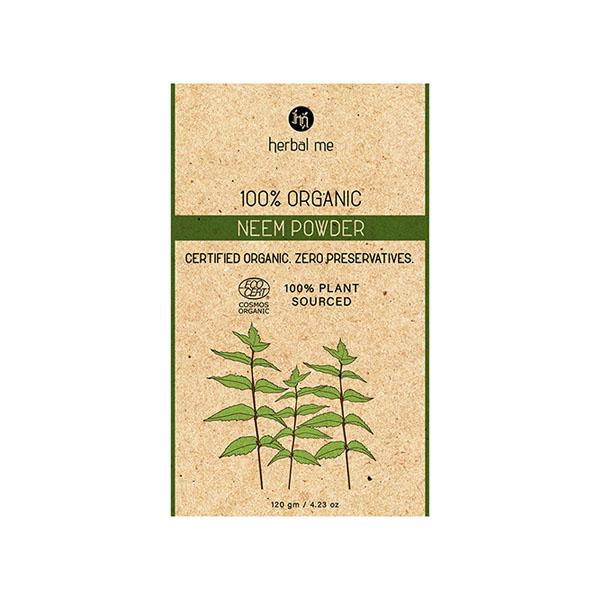 HM Herbal Me 100% Organic Neem Powder 120gm - Powder