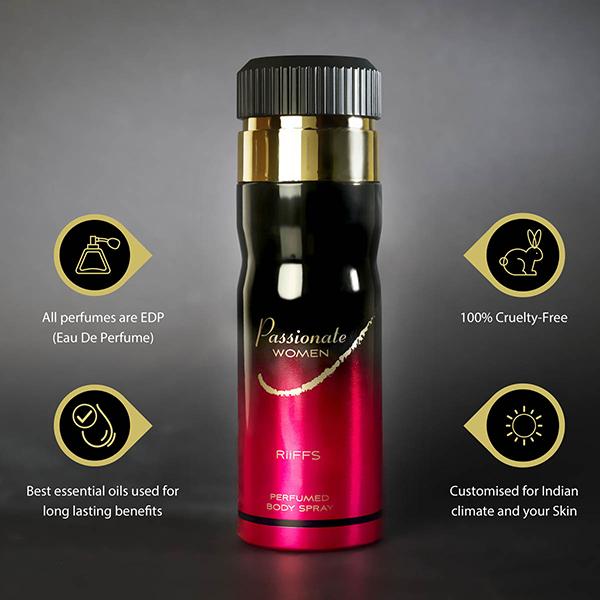 RiiFFS Passionate Women, Refreshing Deodorant 200 ml - Women Deodorants/Roll-Ons