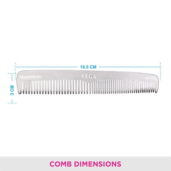 Vega Aluminium Comb (Ac - 05) - Hair Combs
