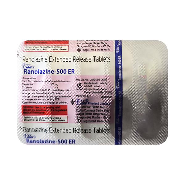RANOLAZINE (ELDER'S) 500 ER Tablet 10's