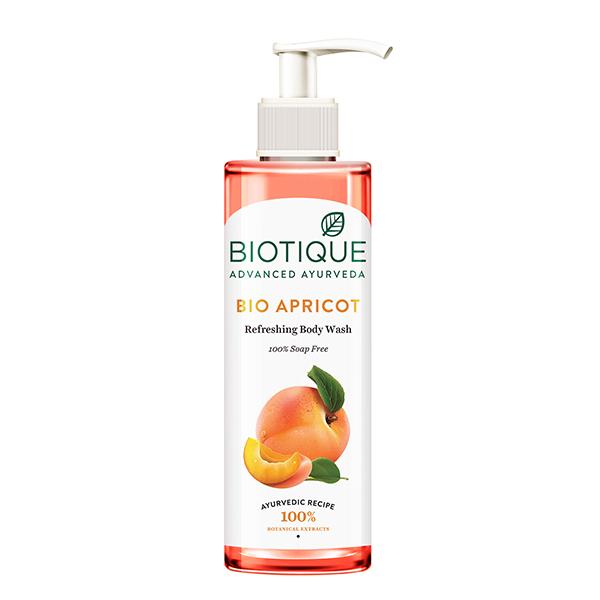 Netmeds | Biotique Apricot Refreshing Bodywash 100% Soap Free 200 ml