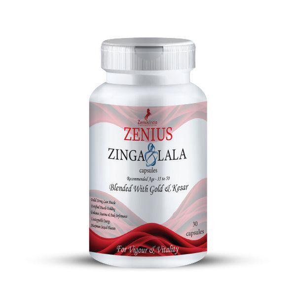 Zenius Zinga Lala Capsule with Gold & Kesar (Recommended Age 35 - 50) 30's - Other Supplements