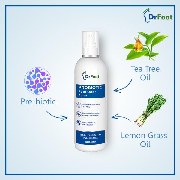 Dr Foot Probiotic Foot Odor Spray 100 ml - Foot Creams & Lotions