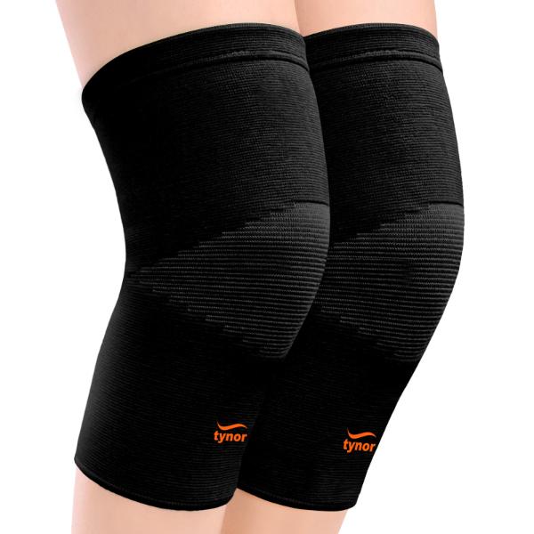 Netmeds | Tynor Knee Cap Air (XL) - Black & Orange