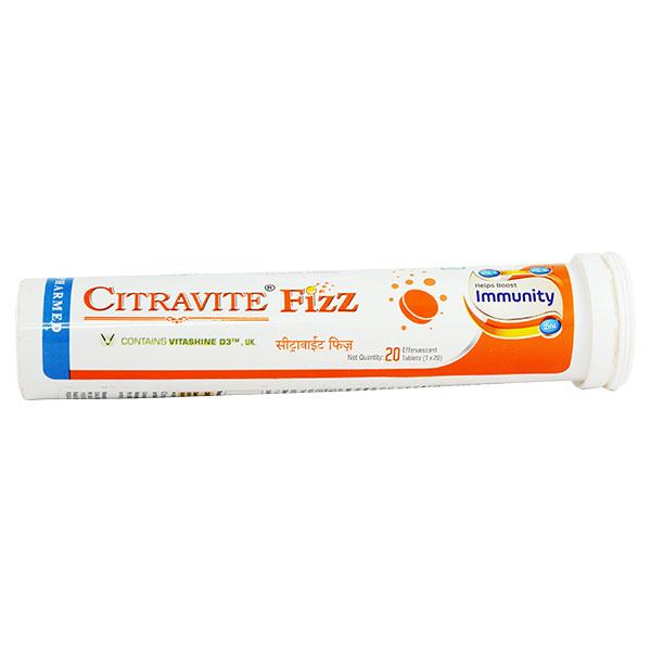 CITRAVITE FIZZ Effervescent Tablet 20's - Supplements-Vam