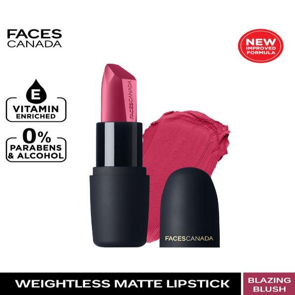Facescanada Weightless Matte Finish Lipstick Blazing Blush 20 4.5 gm - Lipsticks
