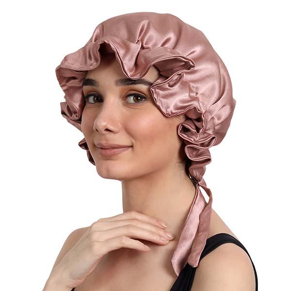 Netmeds | Mueras Silk Satin Hair Bonnet Dark Pink 1's