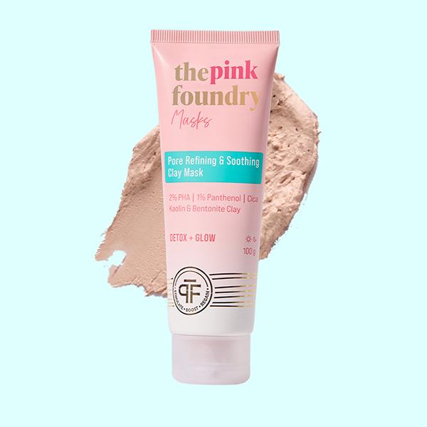 The Pink Foundry Pore Refining & Soothing Clay Mask 100 gm - Masks & Peels