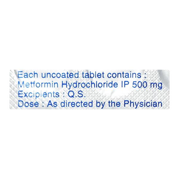 Zomet 500mg Tablet 10'S - Diabetes-Ant