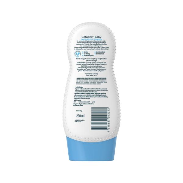CETAPHIL BABY GENTLE WASH AND Shampoo 230ml - Baby Body Wash