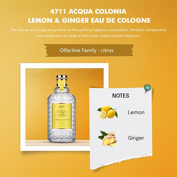 4711 Acqua Colonia Lemon and Ginger EDC 170ml + 50ml 2's - Perfumes (Edt/Edp)