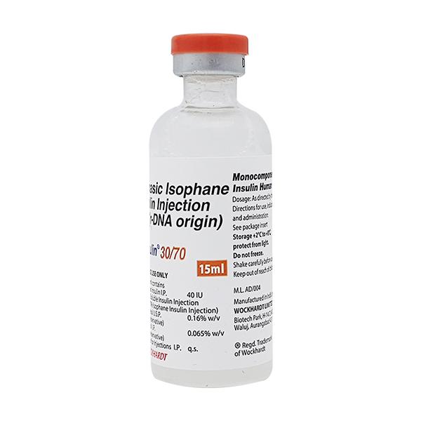WOSULIN NEW 30/70 40IU Injection 15ml - Diabetes-Ins