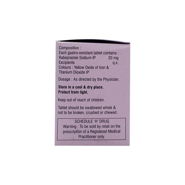 Rabifast 20mg Tablet 15'S - Ulcer/Reflux/Flatulence-Aaa