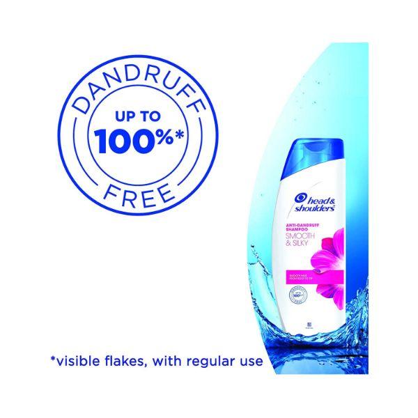 Head & Shoulders Smooth And Silky Anti Dandruff Shampoo For Women & Men 340 ml - Shampoos