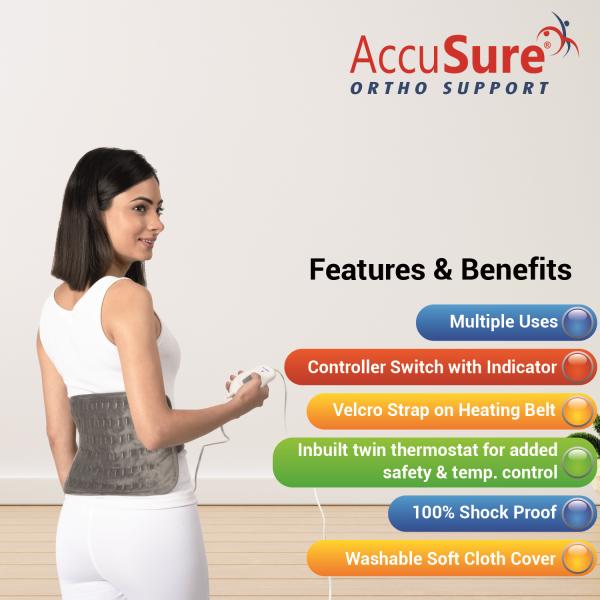 AccuSure Fabric Heating Pad - Beige (XL) 1's - Hot Pack/Ice Bag