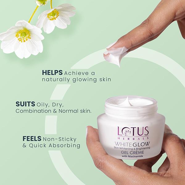 Lotus Herbals Whiteglow Skin Whitening & Brightening Gel Creme Spf-25 Pa+++ 40 Gm - Face Sunscreen
