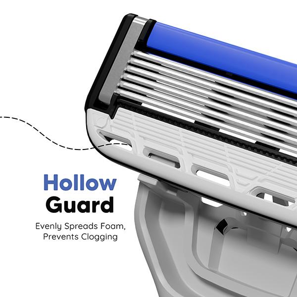 Letsshave Pro 6 Portable Kit (Razor + Shave Gel + After Shave Balm+Travel Pouch + Razor Travel Cap) 1's - Razors & Cartridges