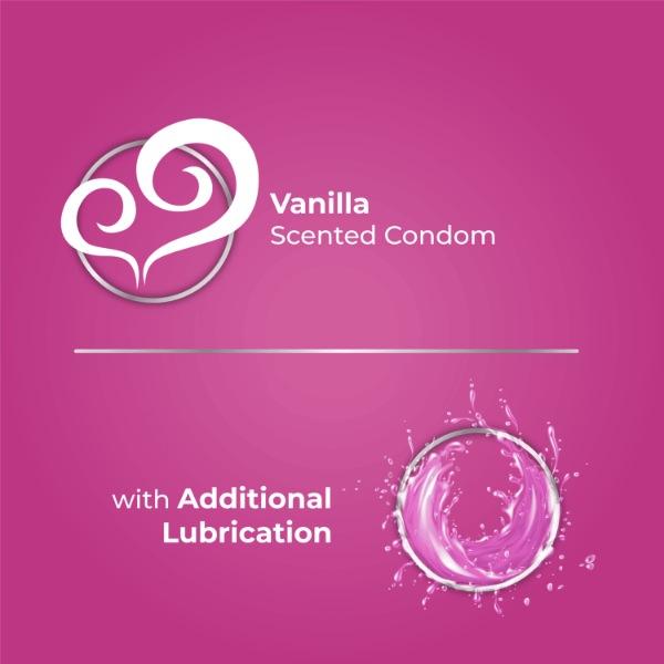 Skore Dots with Extra Lubrication & Vanilla Scented 10's - Plain/Flavoured Condoms