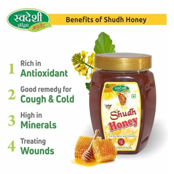 Swadeshi Ayurved Shudh Honey 250 gm - Honey