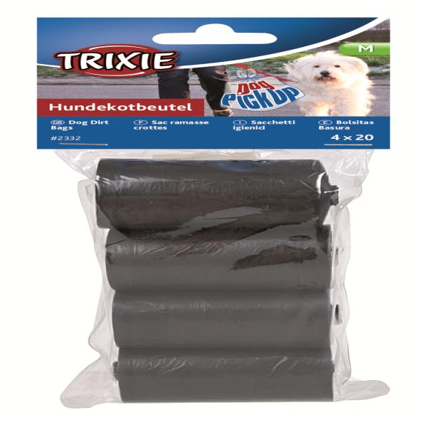 Netmeds | Trixie Dog Dirt Pick-UP Bags Refill - Black (Pack Of 4 X 20's) 1 s