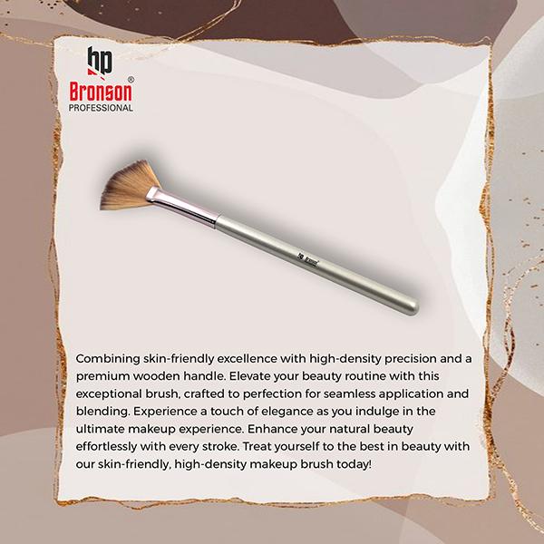 Bronson Professional Classic Angled Fan Brush For Make Up 1's - Face Brush