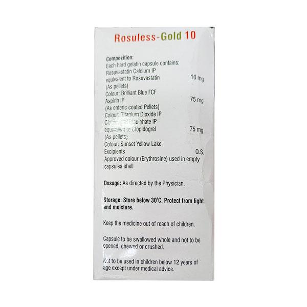 ROSULESS GOLD 10 Capsule 15's - Blood Clot-Ant