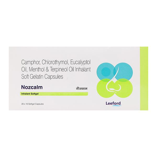 NOZCALM INHALANT Softgel 10's - Nasal Congestion-Nas