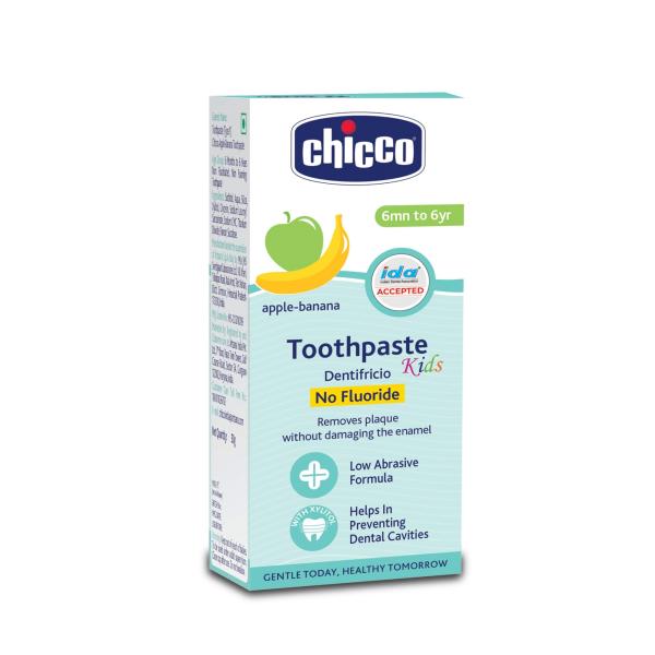 Netmeds | Chicco Kids Toothpaste (6 month to 6 yr) - Apple Banana 50 gm