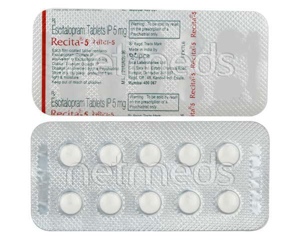Recita 5mg Tablet 10'S - Depression-Ant