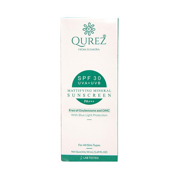 Qurez Mattifying Mineral Sunscreen Spf 30 50 ml - Face Sunscreen