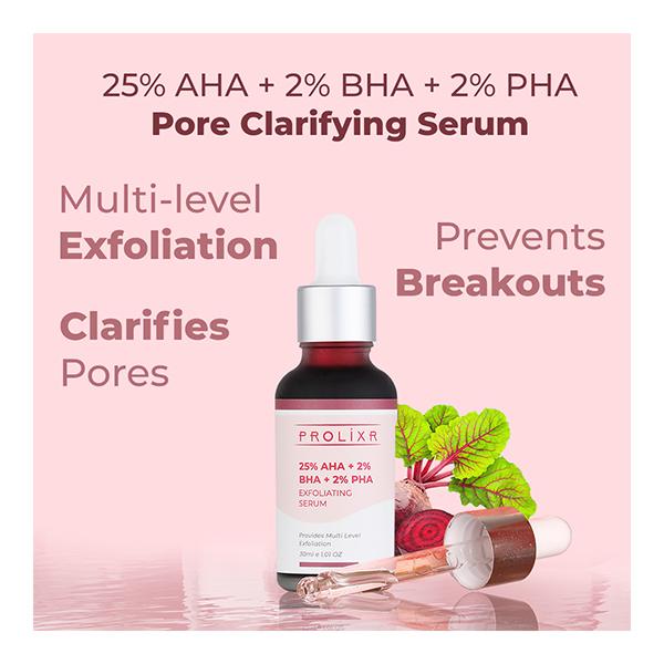 Prolixr AHA, BHA, PHA Exfoliating Serum 30 ml - Face Serum