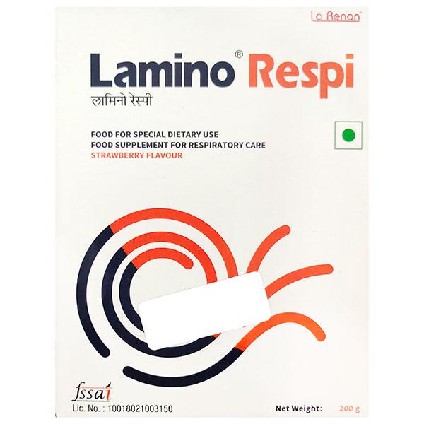 Lamino Respi Strawberry Flavour Powder 200gm - Supplements-Sup