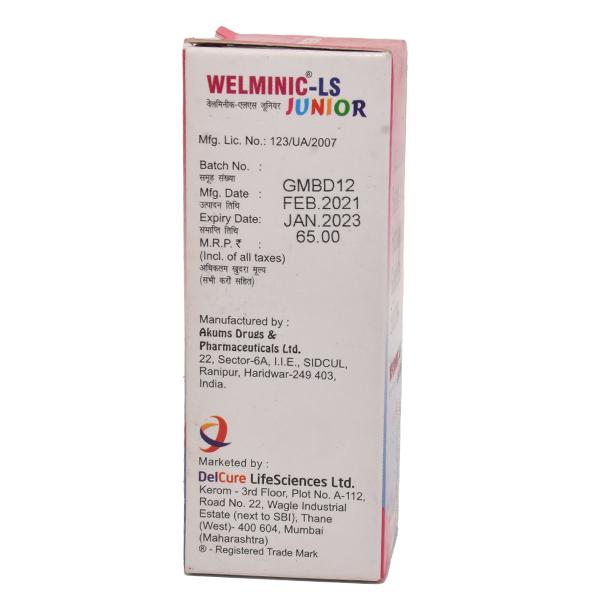 WELMINIC LS JUNIOR Expectorant 60ml - Cough And Cold-Cou