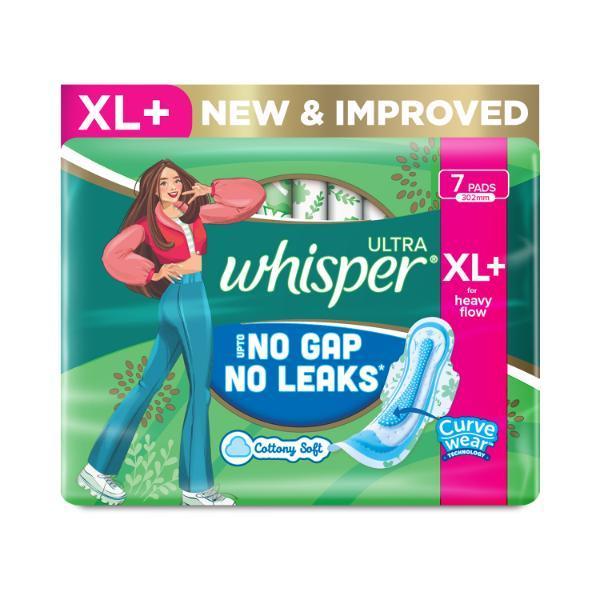 Netmeds | Whisper Ultra Clean (XL Plus) Sanitary Pad 7's
