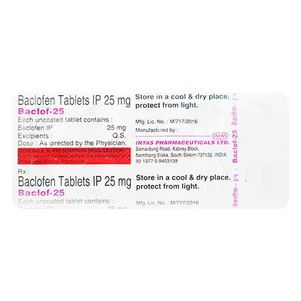 Netmeds | Baclof 25mg Tablet 10'S