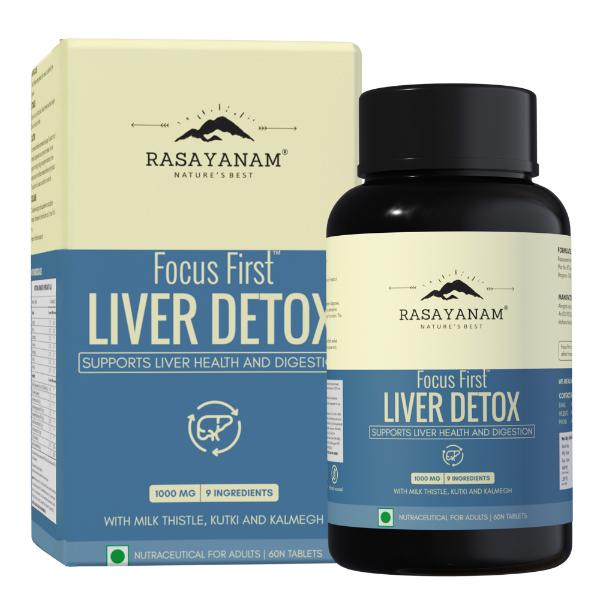 Rasayanam Focus First Liver Detox Tablets 60's - Speciality Medicines