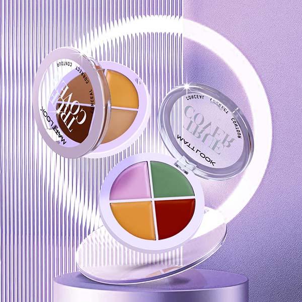 Matt Look True Cover Conceal, Correct and Contour Palette, Long Lasting Texture - Sugar Biscuit 12 gm - Concealer