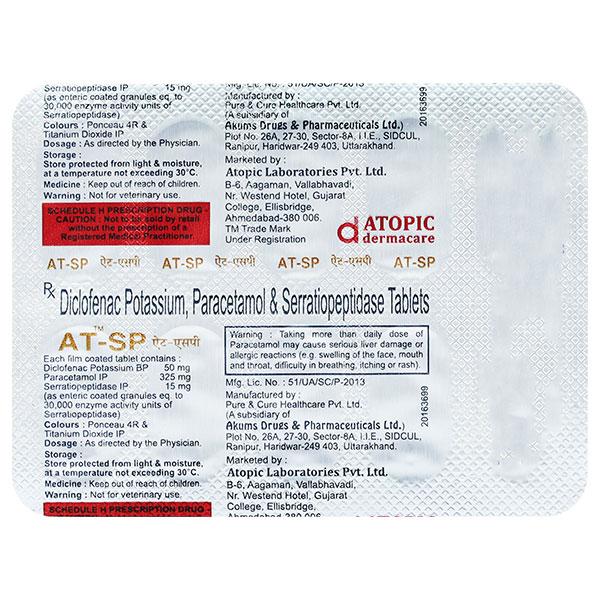 AT SP Tablet 10's - Pain relief-Ano
