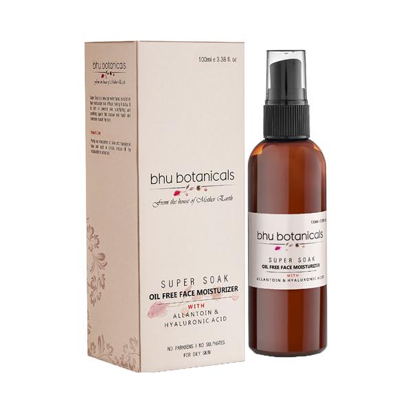 bhu botanicals Super Soak Oil Free Face Moisturizer with Allantoin and Hyaluronic Acid 100 ml - Face Moisturizers