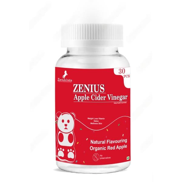 Netmeds | Zenius Apple Cider Vinegar Gummies - Organic Red Apple Flavour 30's