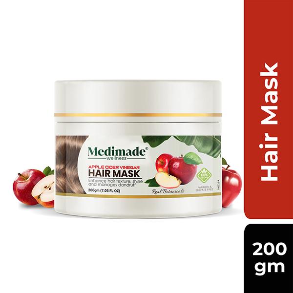 Medimade Apple Cider Vinegar Hair Mask 200 gm - Hair Masks & Packs