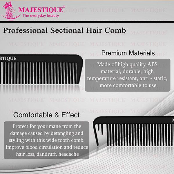 Majestique Comb Dry Hair 1's - Hair Combs