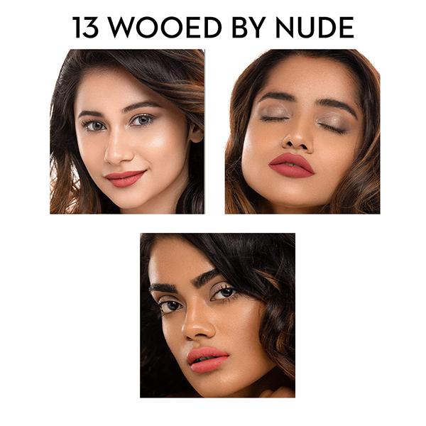 SUGAR Cosmetics Smudge Me Not Liquid Lipstick - 13 Wooed By Nude (Peach Nude) 4.5 ml - Liquid Lipsticks