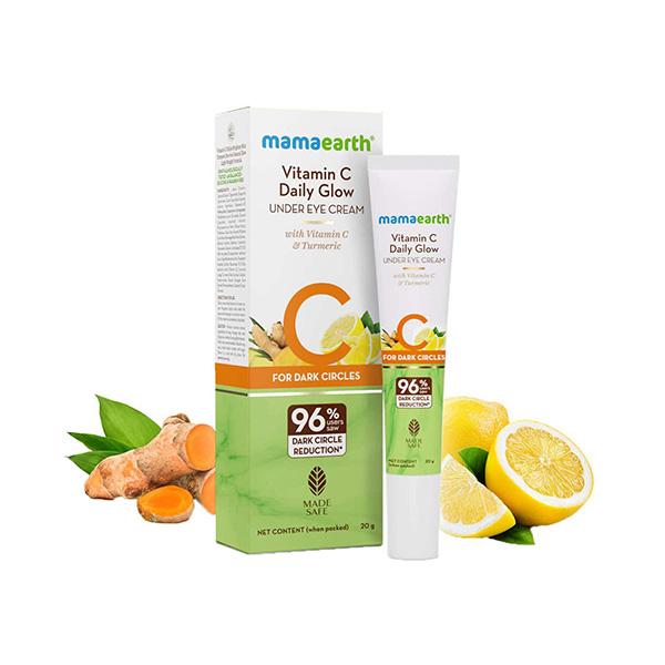 Mamaearth Vitamin C Daily Glow Under Eye Cream with Vitamin C & Turmeric 20 gm - Under Eye Creams & Serums