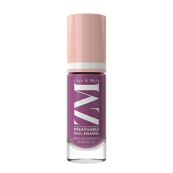 Zayn & Myza Breathable Nail Enamel With Raspberry & Almond Oil, Berry Yogurt 6 ml - Nail Polish