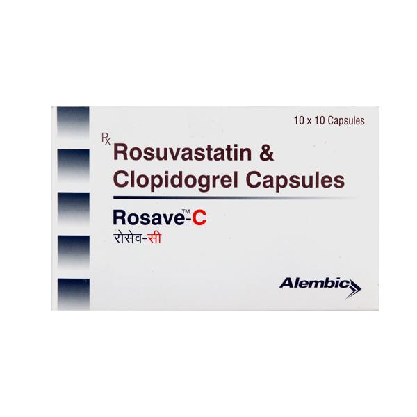 Rosave C 10/75mg Capsule 10'S - High Cholesterol-Dys