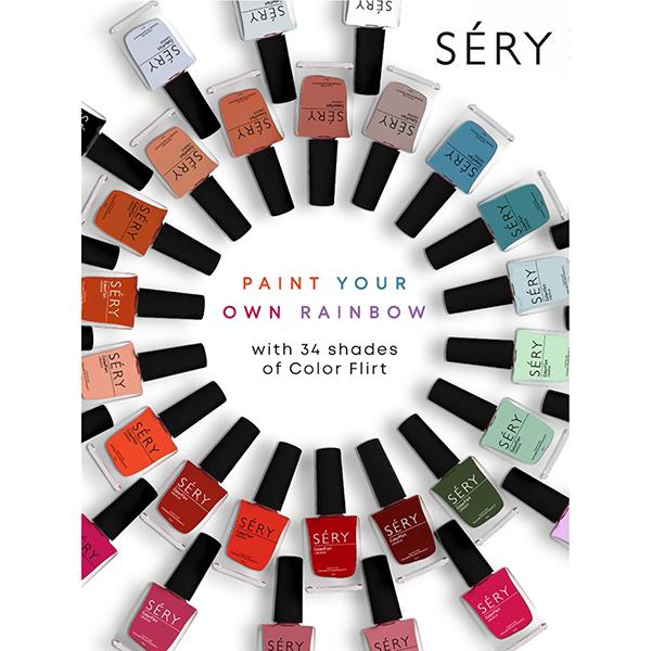 Sery Color Flirt Nail Paint Matte, Dune Maddness, Brown 10 ml - Nail Polish