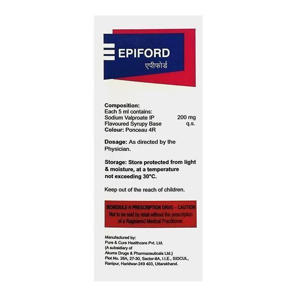 EPIFORD Syrup 100ml - Epilepsy/Convulsion-Ant