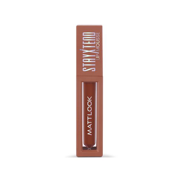Matt Look Stayxtend Lip Mousse Enriched With Vitamin E & Non Sticky, Espresso Shot-24 4 ml - Liquid Lipsticks